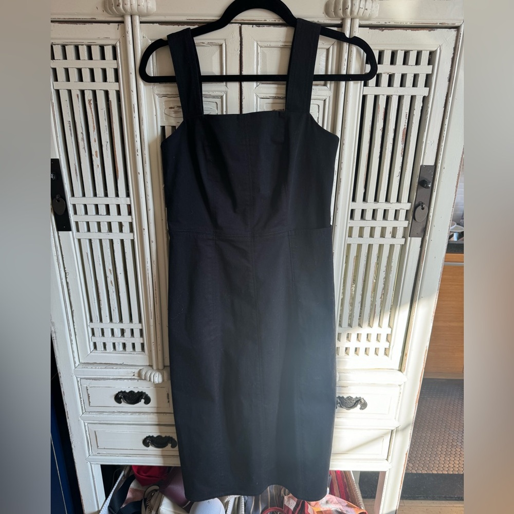 Cos black cotton dress
